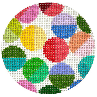 Lulu 4" Round Large Beads   All Colors Painted Canvas Elizabeth Crane Swartz Designs 
