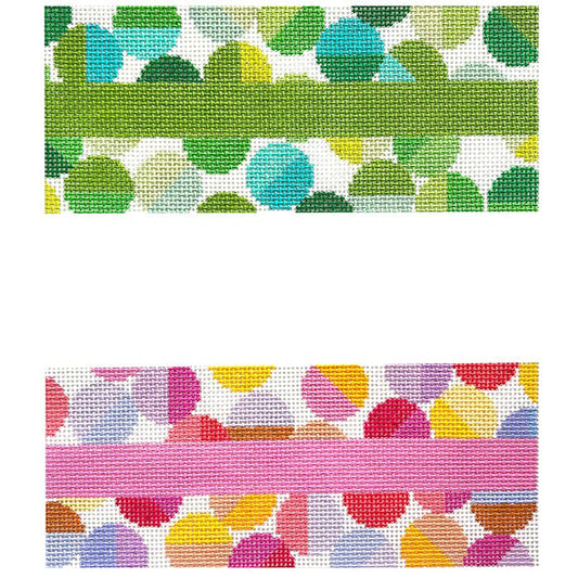Lulu Backgammon Dice Cups Painted Canvas Elizabeth Crane Swartz Designs 