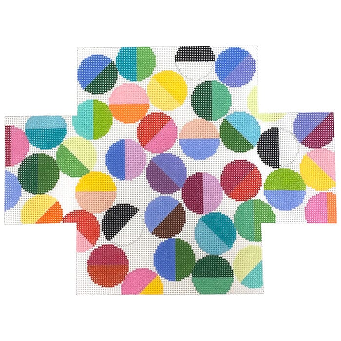 Lulu Brick Cover - Colorful Beads Painted Canvas Elizabeth Crane Swartz Designs 