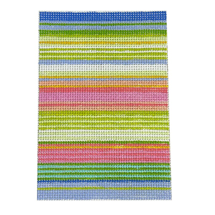 Lulu Stripe Passport Insert Painted Canvas Elizabeth Crane Swartz Designs  - 1