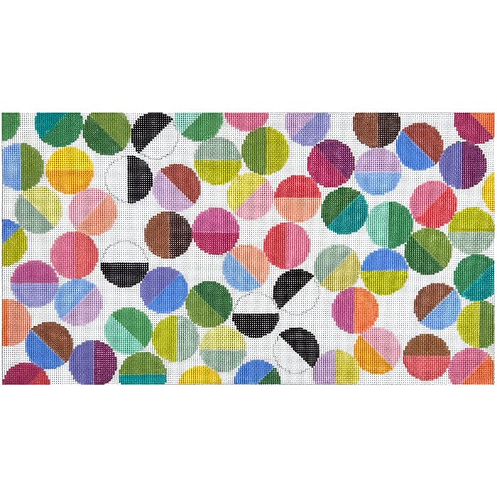 Lulu Trifold Clutch/Pillow Painted Canvas Elizabeth Crane Swartz Designs  - 1