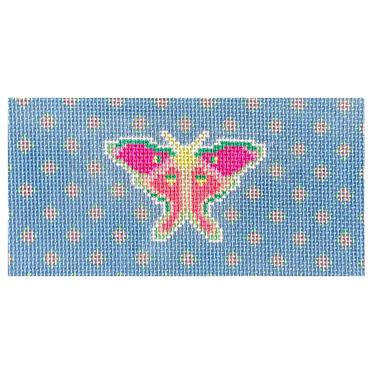 Luna Moth Insert 3x6 Painted Canvas Alice & Blue 
