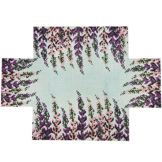 Lupine Brick Painted Canvas Fire and Iris 
