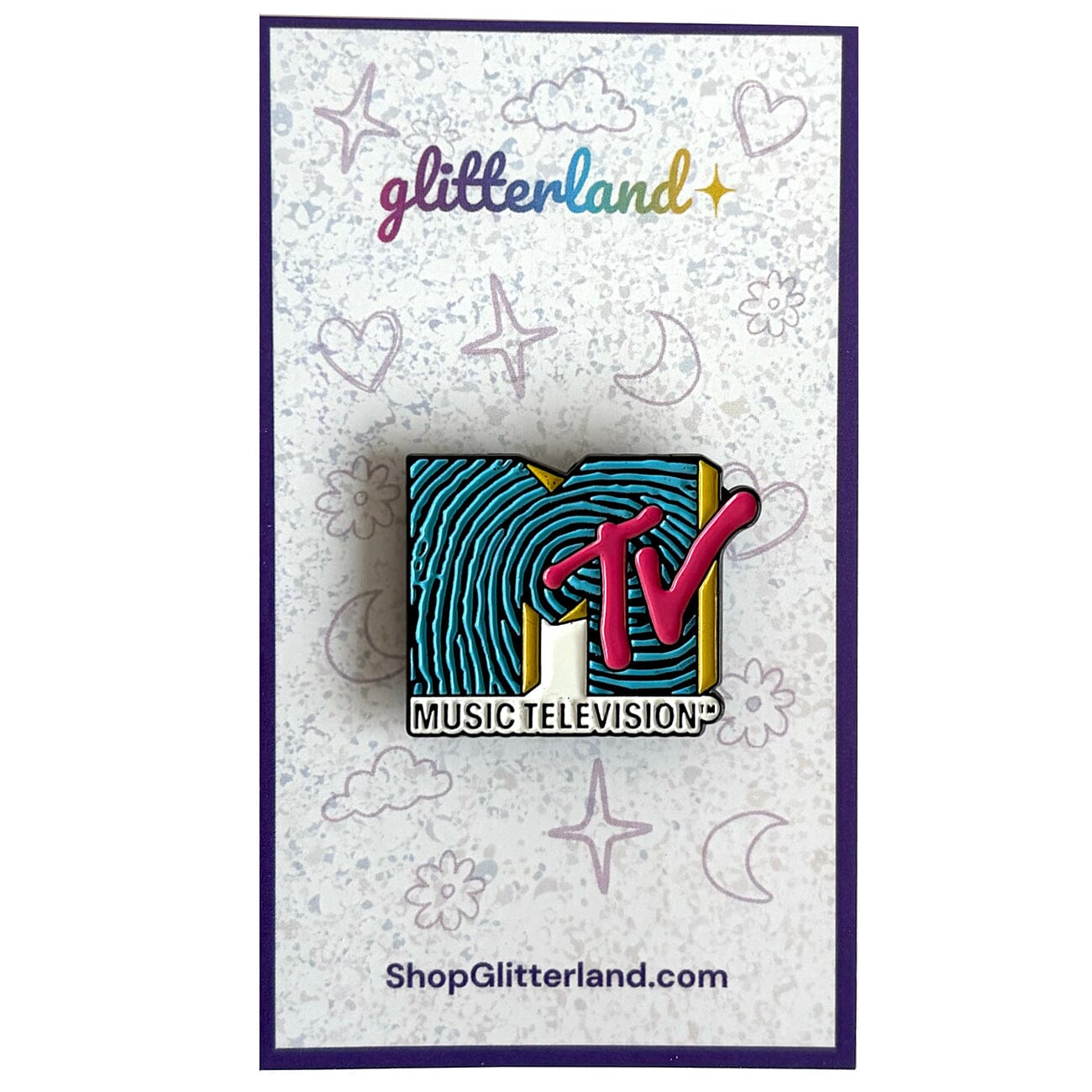 M  Blue Striped Needle Minder Accessories Glitterland  - 1