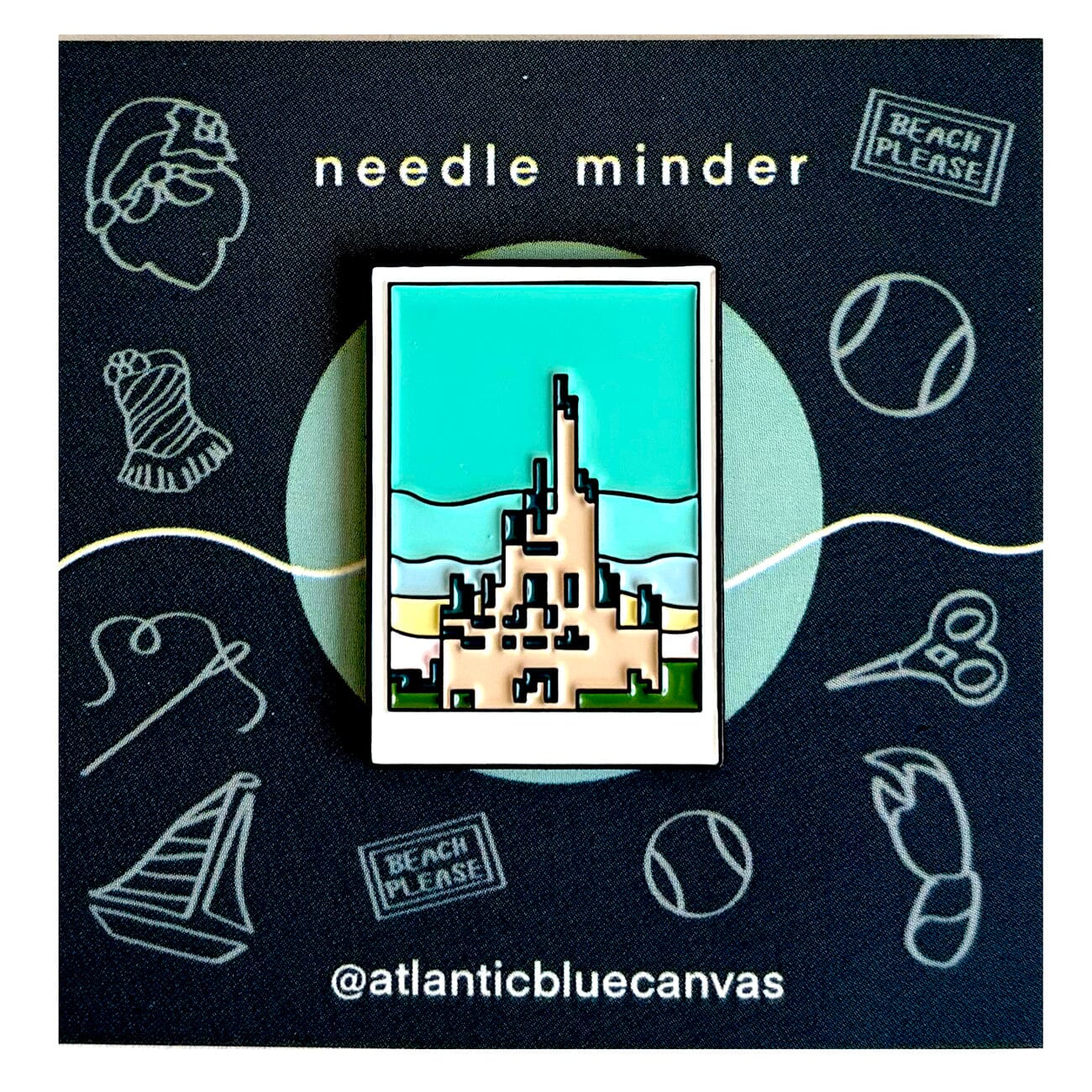 Magical Castle Needleminder Accessories Atlantic Blue Canvas  - 1