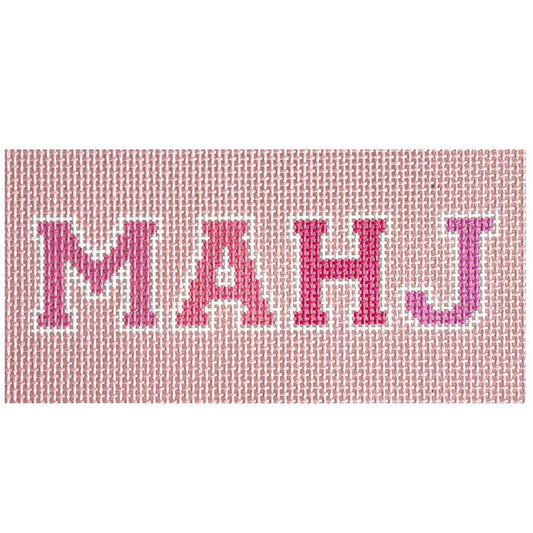MAHJ - Pink 3x6 Painted Canvas Rachel Barri Designs 