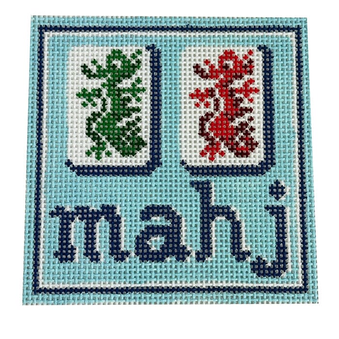 Mahj Square Painted Canvas KCN Designers  - 1