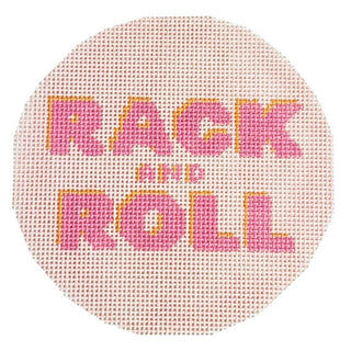 Mahjong Rack and Roll Ornament Painted Canvas Atlantic Blue Canvas 
