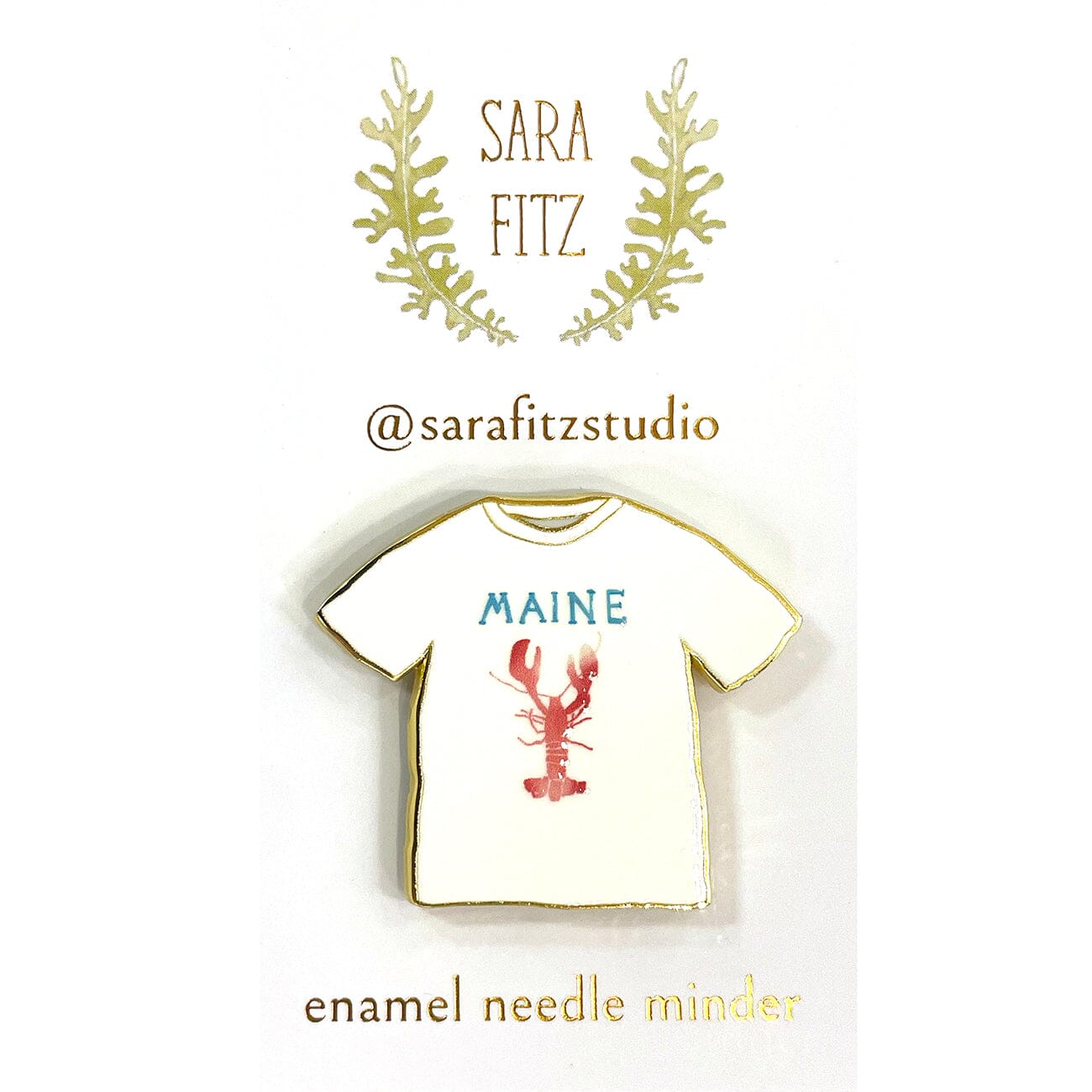 Maine Tee Needle Minder Accessories Sara Fitz Studio  - 1
