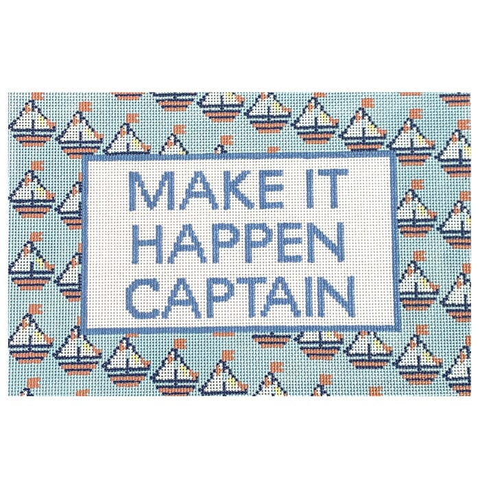 Make It Happen Captain Painted Canvas KCN Designers  - 1