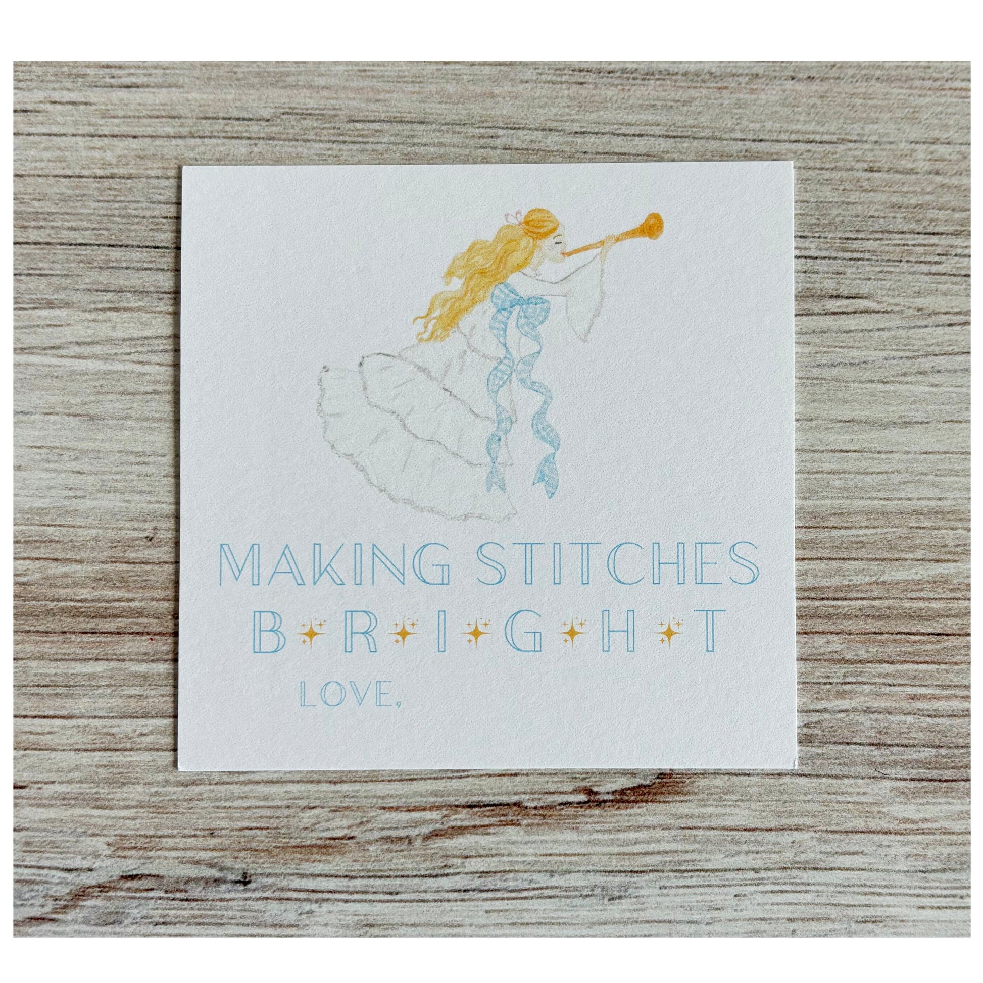 Making Stitches Bright - Angel Gift Tag Pack Accessories Caroline Webb Designs 