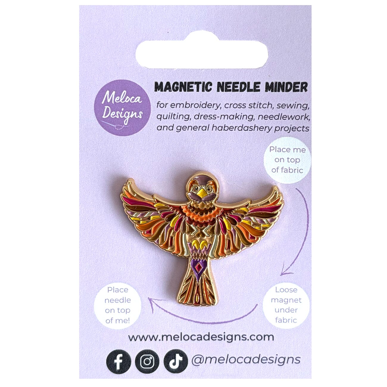Mandala Sparrow Needleminder Accessories Meloca Designs  - 1