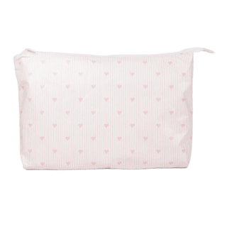 Medium Stash Bag 13x9   Pink Hearts Accessories Wipstitch Needleworks 
