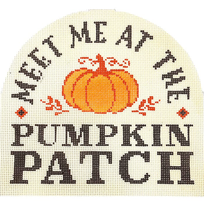 Meet Me at the Pumpkin Patch Painted Canvas Ziggy Stitches 