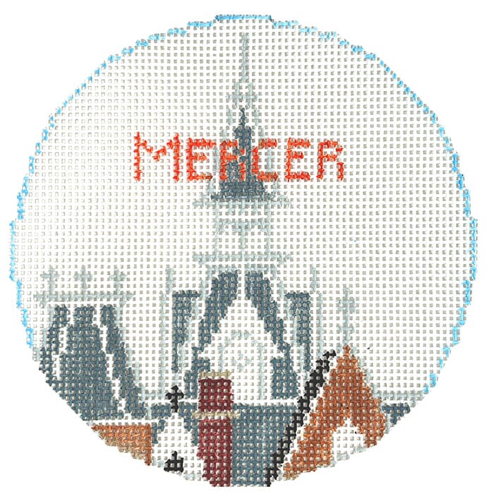 Mercer U Round Painted Canvas Kathy Schenkel Designs 