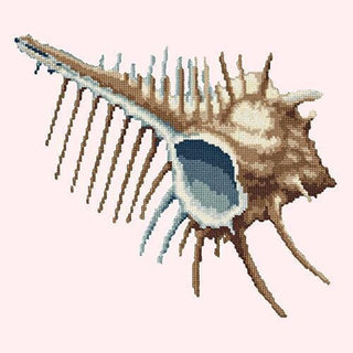 Mermaids Comb Needlepoint Kit Kits Elizabeth Bradley Design Cream 
