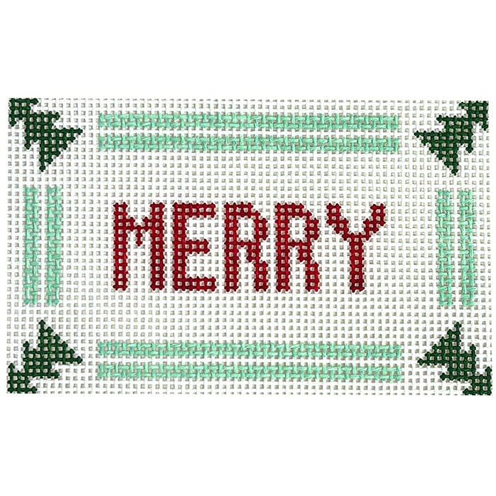 MERRY Canvas Painted Canvas Goodpoint Needlepoint  - 1