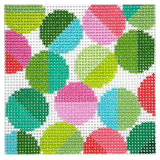 Mimi Coaster ECS Painted Canvas Elizabeth Crane Swartz Designs 
