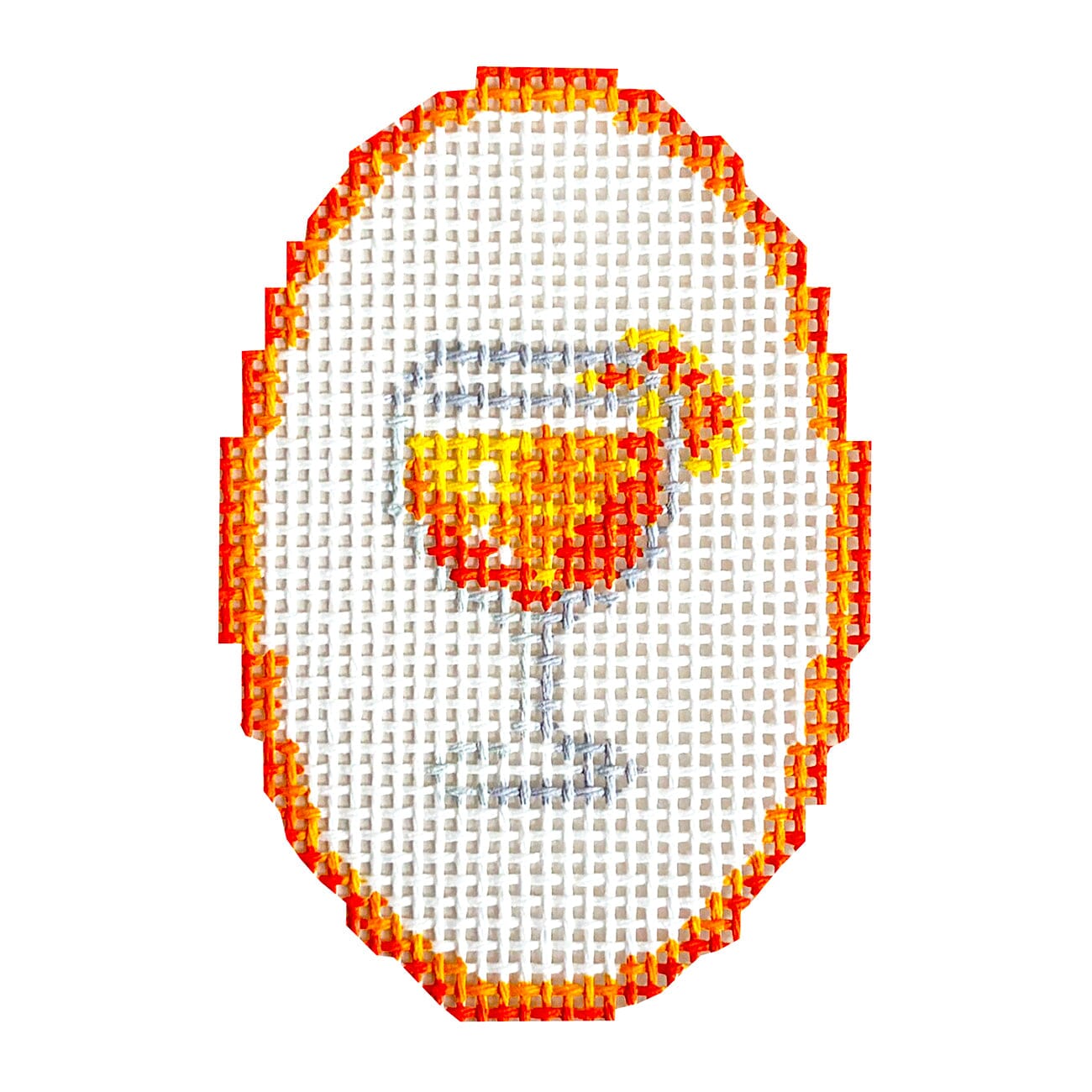 Mini Aperol Spritz Oval Painted Canvas The Painted Stitch  - 1