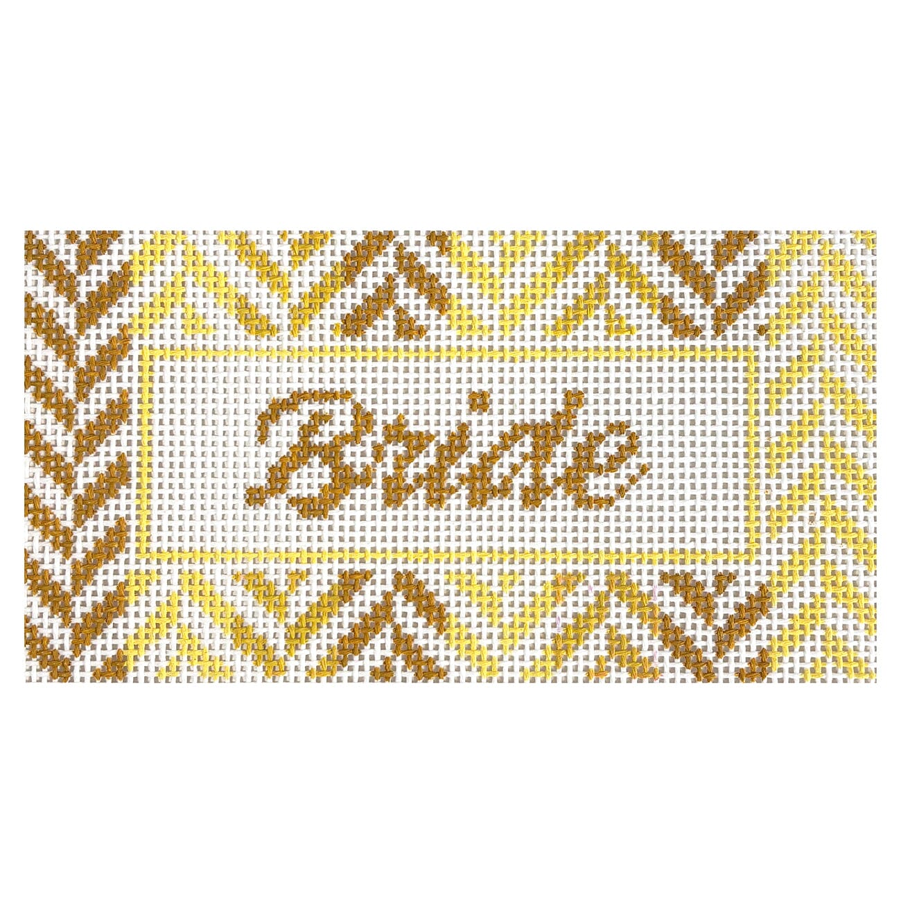 Mini Bride Neutral 3x6 Painted Canvas Initial K Studio  - 1