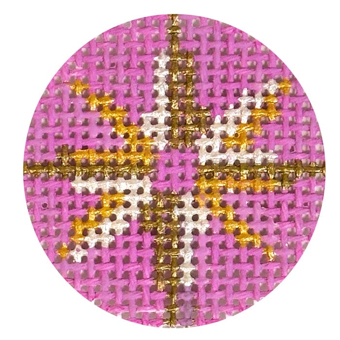 MIni Clip Insert   Northern Star Lilac Painted Canvas Rachel Barri Designs 
