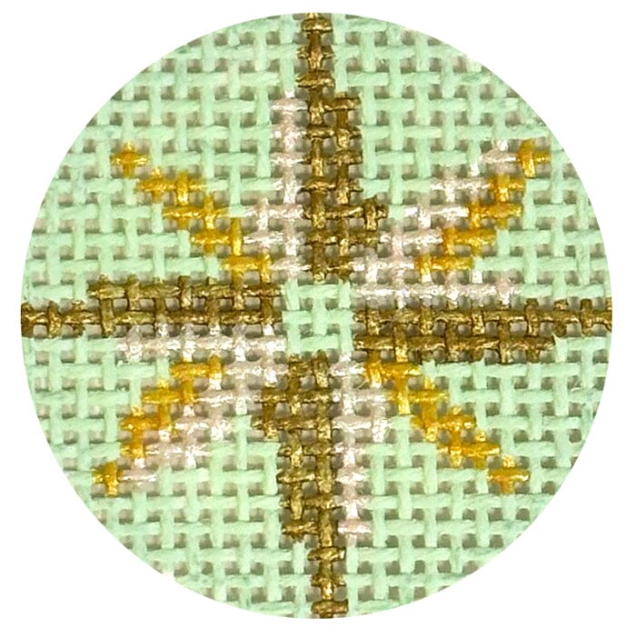 MIni Clip Insert   Northern Star Mint Painted Canvas Rachel Barri Designs 
