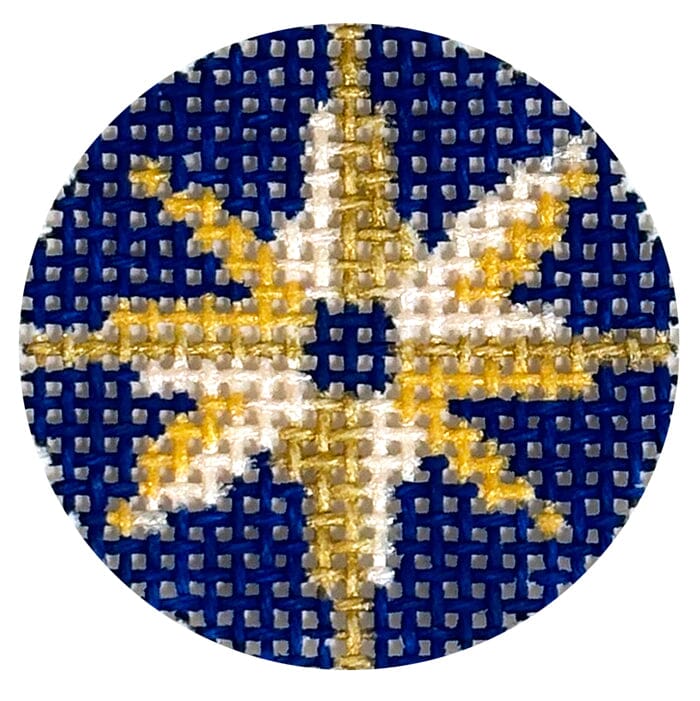 MIni Clip Insert   Northern Star Navy Painted Canvas Rachel Barri Designs 
