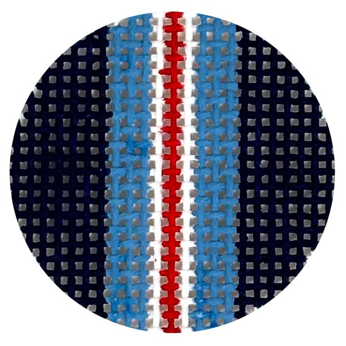 MIni Clip Insert   Simple Stripes Blue Painted Canvas Rachel Barri Designs 
