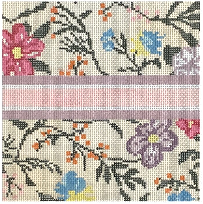 Mini Floral Insert Painted Canvas Rachel Barri Designs  - 1