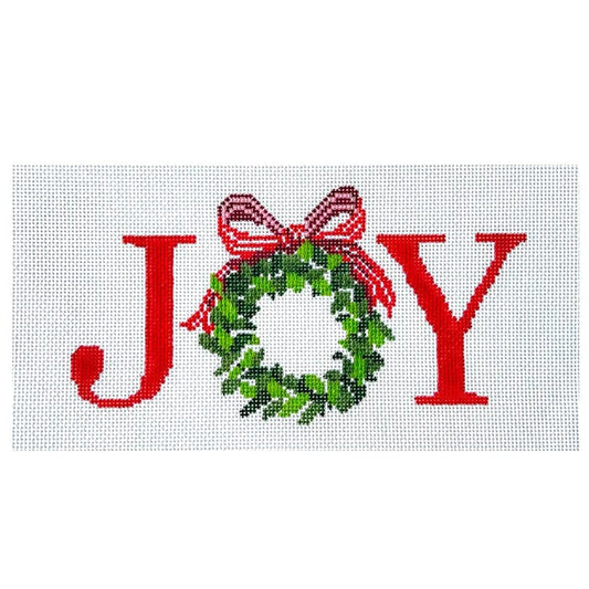 Mini Joy Wreath Painted Canvas KCN Designers 