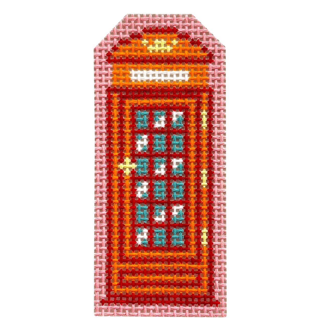 Mini London Telephone Booth Painted Canvas Francis Abel Studio  - 1