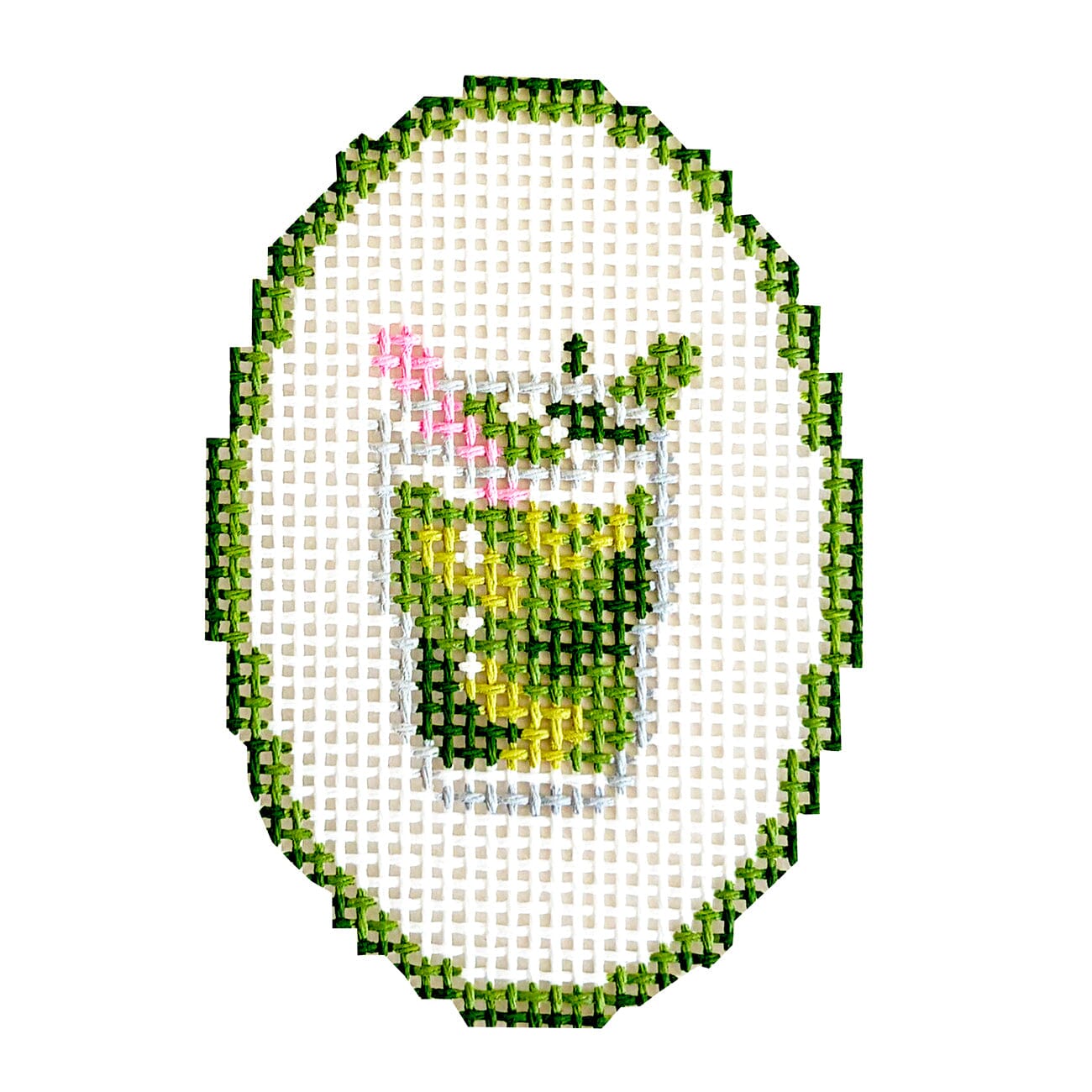 Mini Mojito Oval Painted Canvas The Painted Stitch  - 1