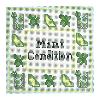 Mint Condition Coaster Painted Canvas Mopsey Designs 

