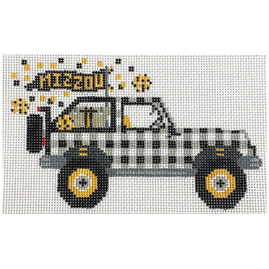 Missouri Jeep Painted Canvas Wipstitch Needleworks 