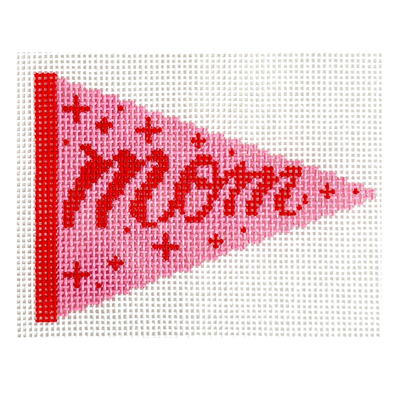 Mom Pennant Painted Canvas Ivy Thread Needlepoint  - 1