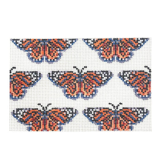 Monarch Butterflies Clutch Insert Painted Canvas Thorn Alexander 