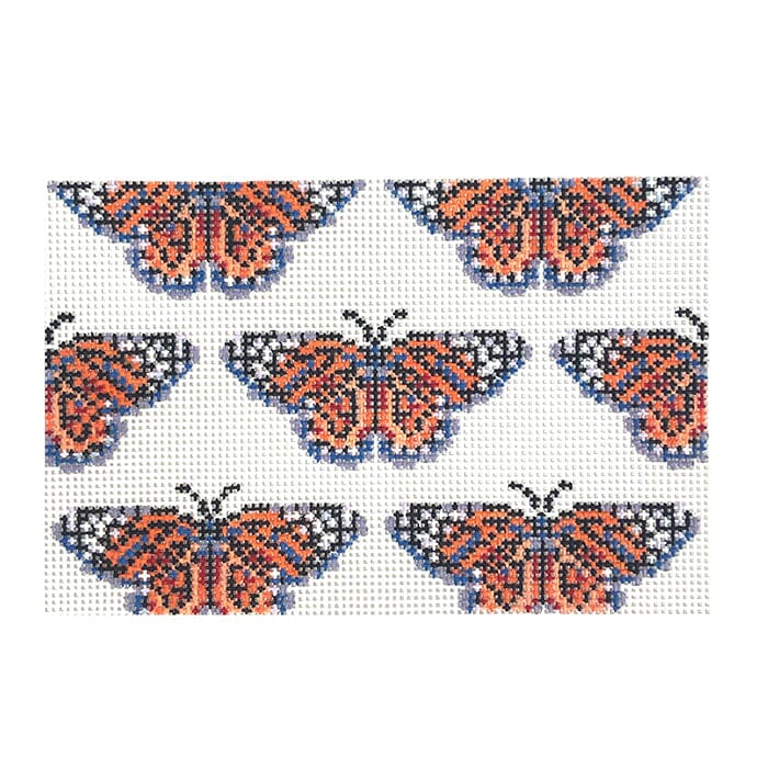 Monarch Butterflies Clutch Insert Painted Canvas Thorn Alexander 
