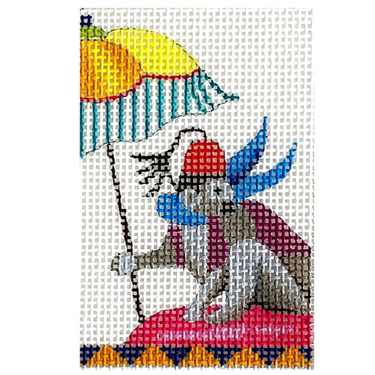 Monkey with Umbrella Insert Painted Canvas Colors of Praise 