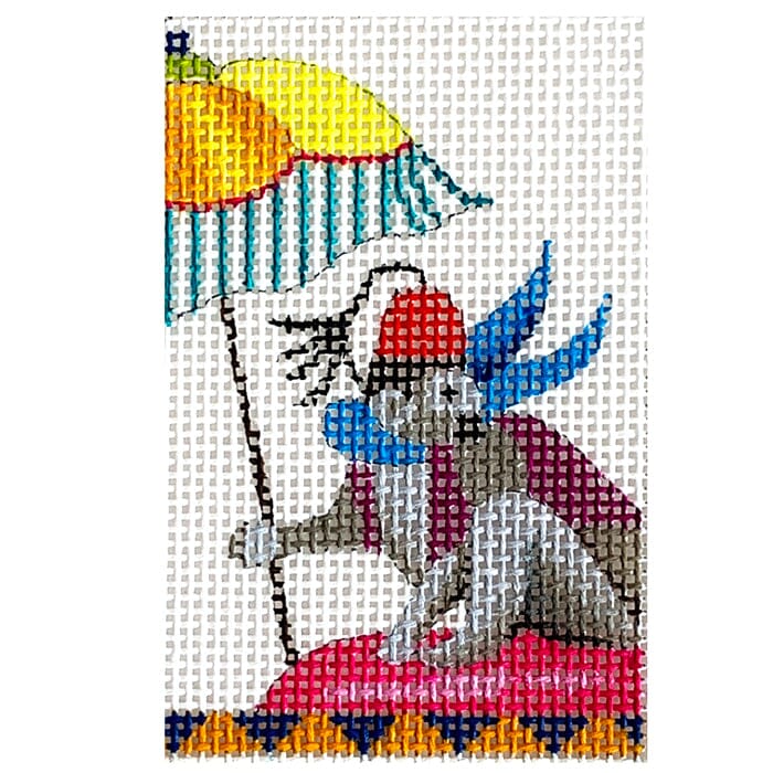 Monkey with Umbrella Insert Painted Canvas Colors of Praise  - 1