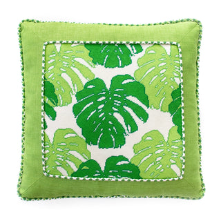 Monstera Leaf   Green Printed Canvas Kirk & Bradley 
