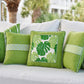 Monstera Leaf - Green Printed Canvas Kirk & Bradley 