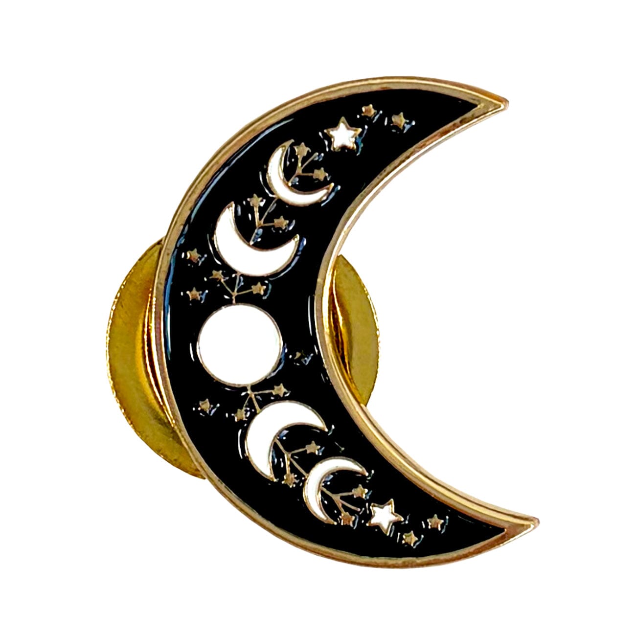 Moon and Stars Crescent Needle Minder Accessories Embroidery and Sage  - 2
