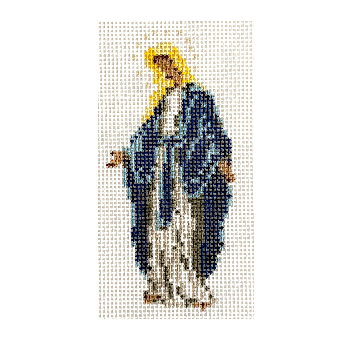 Mother Mary Painted Canvas Goodpoint Needlepoint  - 1