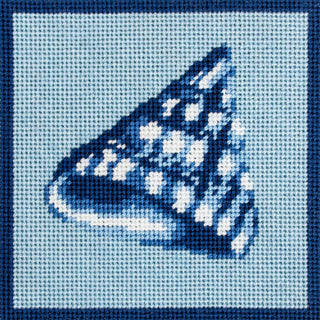 Mottled Top Shell Coaster Printed Canvas Kirk & Bradley 
