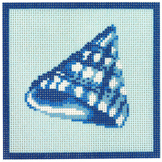 Mottled Top Shell Coaster Printed Canvas Kirk & Bradley 
