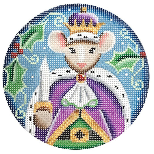 Mouse King Ornament Painted Canvas Rebecca Wood Designs 