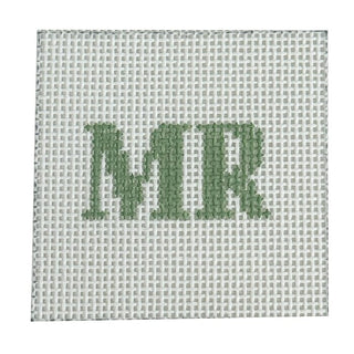 Mr. Insert Painted Canvas Evergreen Needlepoint 
