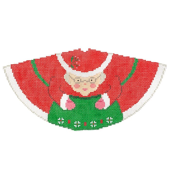 Mrs. Claus 3D Cone Painted Canvas Blue Ridge Stitchery  - 1
