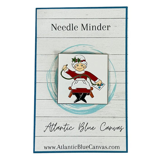 Mrs. Claus Needlepointing Needleminder ABC Accessories Atlantic Blue Canvas 