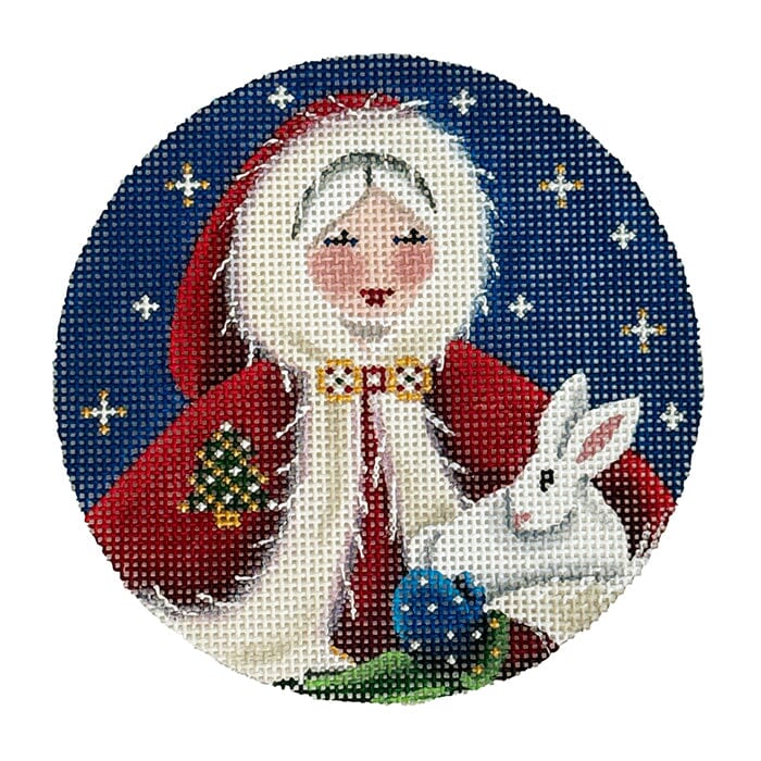 Mrs Santa Painted Canvas Rebecca Wood Designs 